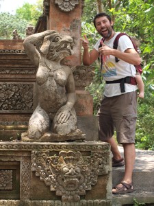Doghead statue, Monkey temple, Ubud