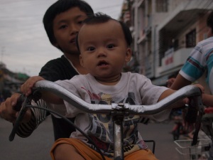 baby on a bike