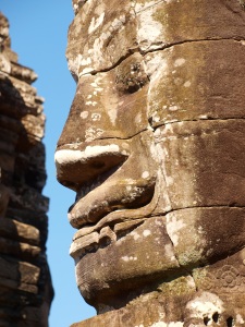 37 giant faces that adorn The Bayon, Angkor Thom