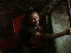 descending into the darkness of the Cu Chi tunnels